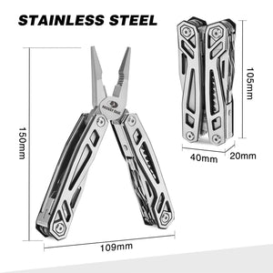 Planet Gates MOSSY OAK 21 in 1 Multi Tool Plier Wire Stripper Folding Plier Outdoor Camping Multitool Portable Folding  Pocket Pliers