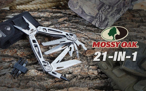 Planet Gates MOSSY OAK 21 in 1 Multi Tool Plier Wire Stripper Folding Plier Outdoor Camping Multitool Portable Folding  Pocket Pliers