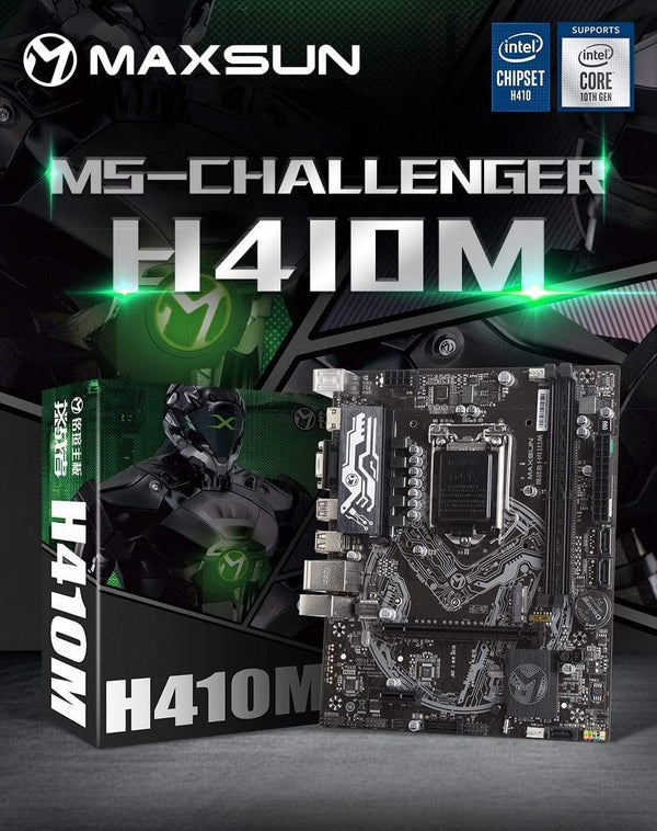 Planet Gates Motherboard Challenger H410M USB3.1 LGA1200 M-ATX SATA 3.0 PCI-E NVME Support intel 10th Core Dual channel DDR4