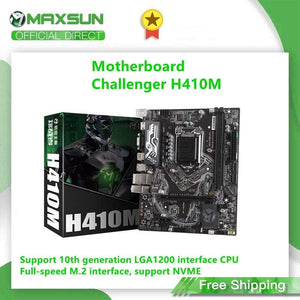 Planet Gates Motherboard Challenger H410M USB3.1 LGA1200 M-ATX SATA 3.0 PCI-E NVME Support intel 10th Core Dual channel DDR4