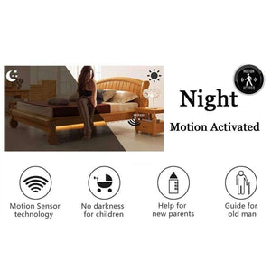 Planet Gates Motion Sensor LED Bed Strip light Kit USB Bed Side Lamp Flexibele Waterproof Strip Tape Night Light for Bedroom Bedside