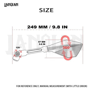 Motorcycle Accessories Rearview side Mirrors For Honda CB CBR 300 600F 1000R 1100 cb650f 500x cbr 125 cb400 cb190r xsr900 Parts