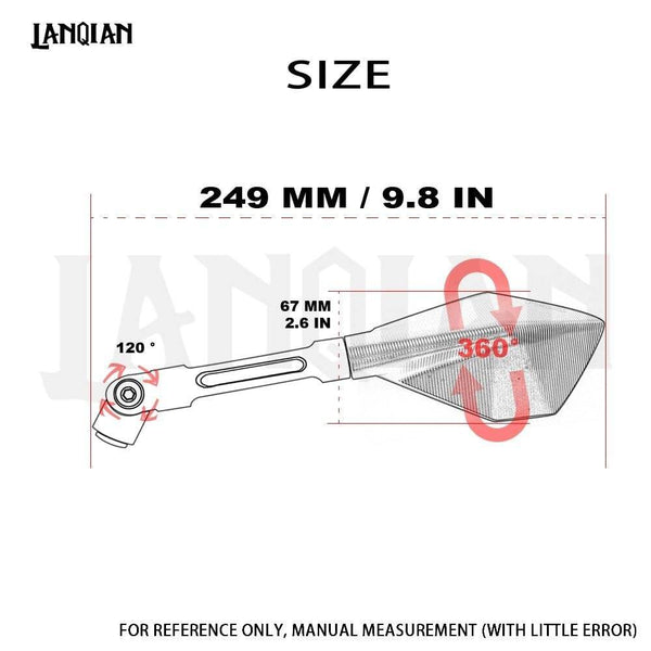 Motorcycle Accessories Rearview side Mirrors For Honda CB CBR 300 600F 1000R 1100 cb650f 500x cbr 125 cb400 cb190r xsr900 Parts