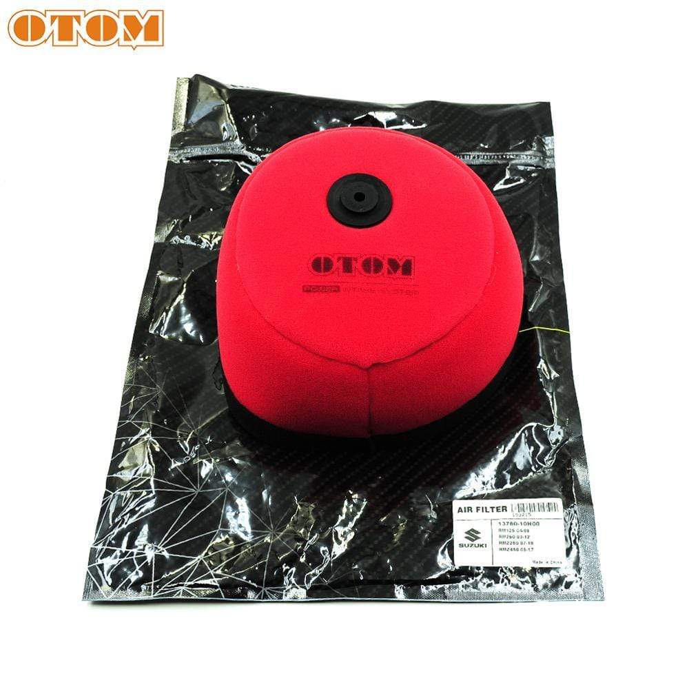 Planet Gates Motorcycle Air Filter Intake Cleaner Dual Foam For SUZUKI RM125 250 RMZ250 RMZ450 Off Road Motorcross Air Filters Cartridge