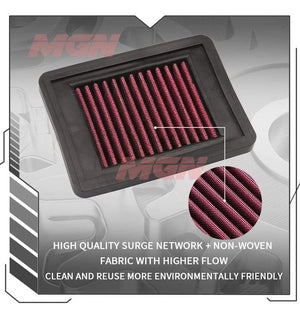 Planet Gates Motorcycle Air Filter Intake Cleaner For  YZF R3 2015-2018 YZF-R3 ABS 2018 YZF R25 YZF-R25 2013-2018