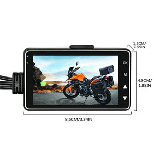 Planet Gates Motorcycle Camera DVR Motor Dash Cam with Specialized Dual-track Front Rear Recorder Motorbike Electronics