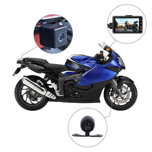 Planet Gates Motorcycle Camera DVR Motor Dash Cam with Specialized Dual-track Front Rear Recorder Motorbike Electronics
