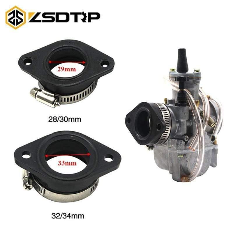 Motorcycle Carburetor Adapter Inlet Intake Pipe Rubber Mat Fit on PWK