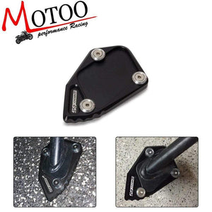 Motorcycle CNC Aluminum Side Stand Enlarge Kickstand parts  For BMW R 1200 GS ADV 2008-2012 (Black)