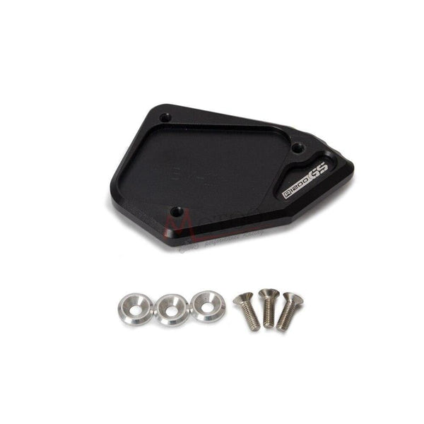 Motorcycle CNC Aluminum Side Stand Enlarge Kickstand parts  For BMW R 1200 GS ADV 2008-2012 (Black)