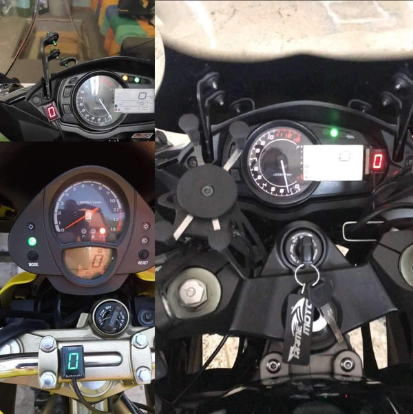 Planet Gates Motorcycle Ecu Direct Mount 1-6 Speed Gear Display Indicator For Honda For Kawasaki ER6N Ninja 650 Ninja 300 Z750 Z900 Z800 Zx6R
