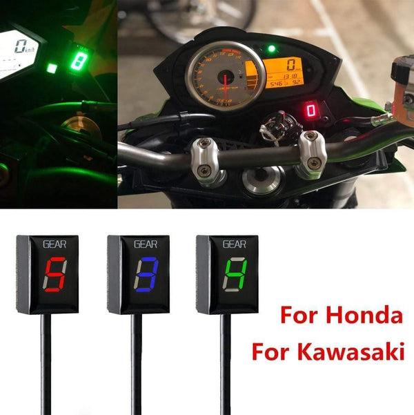 Planet Gates Motorcycle Ecu Direct Mount 1-6 Speed Gear Display Indicator For Honda For Kawasaki ER6N Ninja 650 Ninja 300 Z750 Z900 Z800 Zx6R