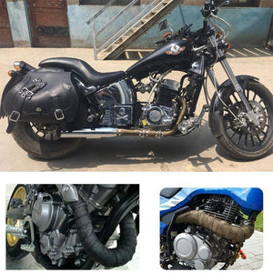 Planet Gates Motorcycle Exhaust Pipe Protection Heat Shield Insulat Wrap For KAWASAKI Vulcan 900 Zzr 400 Er6F Vulcan 800 Ninja 650 Zx6R 2006