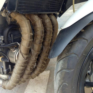 Planet Gates Motorcycle Exhaust Pipe Protection Heat Shield Insulat Wrap For KAWASAKI Vulcan 900 Zzr 400 Er6F Vulcan 800 Ninja 650 Zx6R 2006