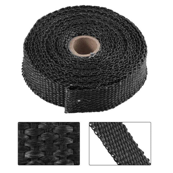 Planet Gates Motorcycle Exhaust Thermal Tape  Header Heat Wrap Manifold Insulation Roll 1.5mm*25mm*5m Turbo Heat Insulation Tape