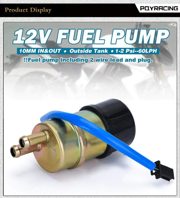 Planet Gates Motorcycle Fuel Pump 12v Fuel Pump For CBR600F CBR600F2 CBR600F3 CBR600F4 1987-2000 PQY-DZB11