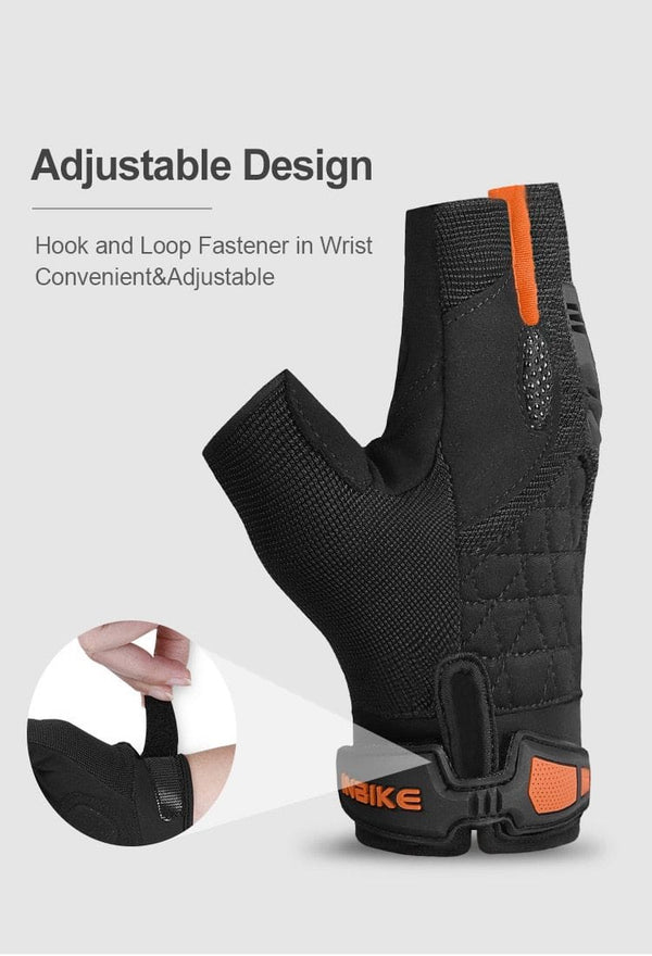 Planet Gates Motorcycle Gloves Half Finger Fingerless Motorbike Gloves Men Women Summer Breathable Cycling Shockproof MTB Sport Gym