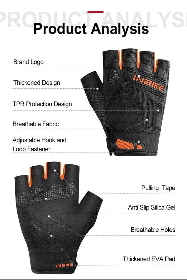 Planet Gates Motorcycle Gloves Half Finger Fingerless Motorbike Gloves Men Women Summer Breathable Cycling Shockproof MTB Sport Gym