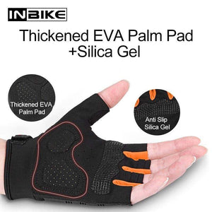 Planet Gates Motorcycle Gloves Half Finger Fingerless Motorbike Gloves Men Women Summer Breathable Cycling Shockproof MTB Sport Gym