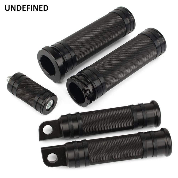 Planet Gates Motorcycle Handle Bar Grips+Footrest Foot Pegs+Shifter Peg Nail For Harley Sportster 883 Touring Dyna Breakout Softail V-Rod