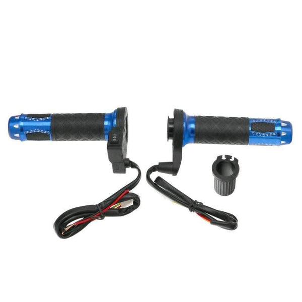 Planet Gates Motorcycle Heated Grips Motorbike ATV Scooter Electric Hot Grip 22mm 7/8" Handlebar Hand Warmer Aluminum 12V