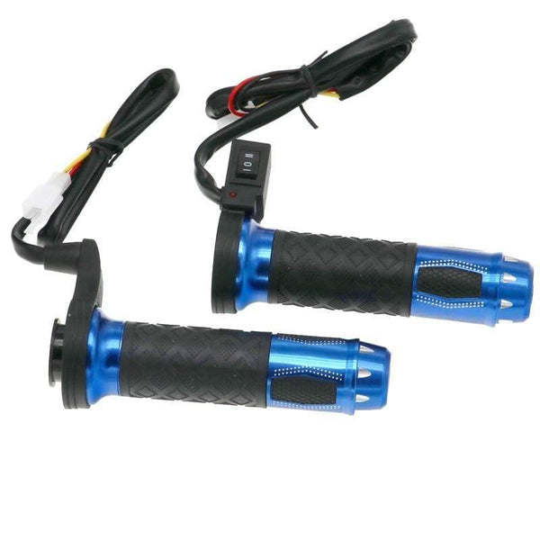 Planet Gates Motorcycle Heated Grips Motorbike ATV Scooter Electric Hot Grip 22mm 7/8" Handlebar Hand Warmer Aluminum 12V