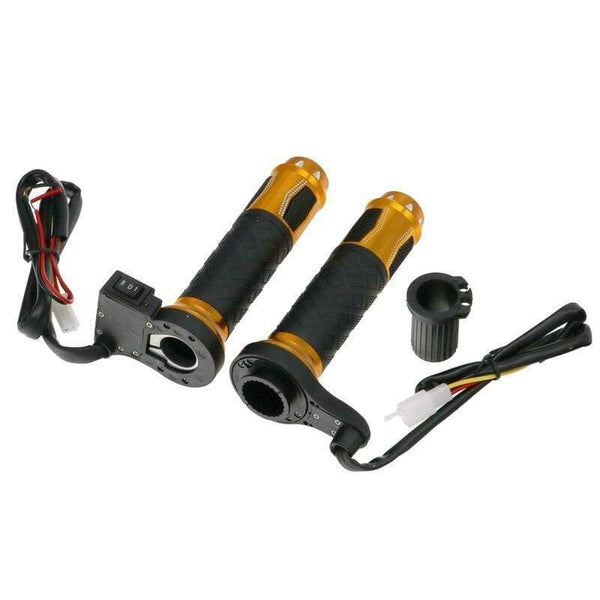 Planet Gates Motorcycle Heated Grips Motorbike ATV Scooter Electric Hot Grip 22mm 7/8" Handlebar Hand Warmer Aluminum 12V