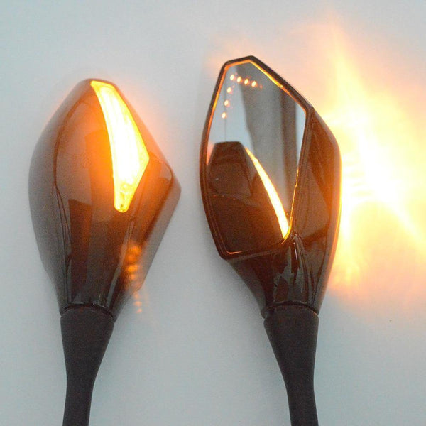 Planet Gates Motorcycle LED Turn Signals Rearview Sport Bike Mirrors for For Honda CBR 600 900 1000 RR CBR300R CBR500R CBR250R