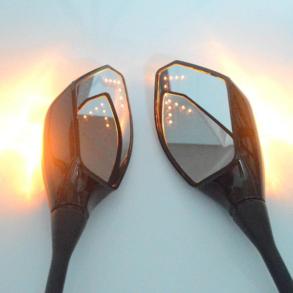 Planet Gates Motorcycle LED Turn Signals Rearview Sport Bike Mirrors for For Honda CBR 600 900 1000 RR CBR300R CBR500R CBR250R