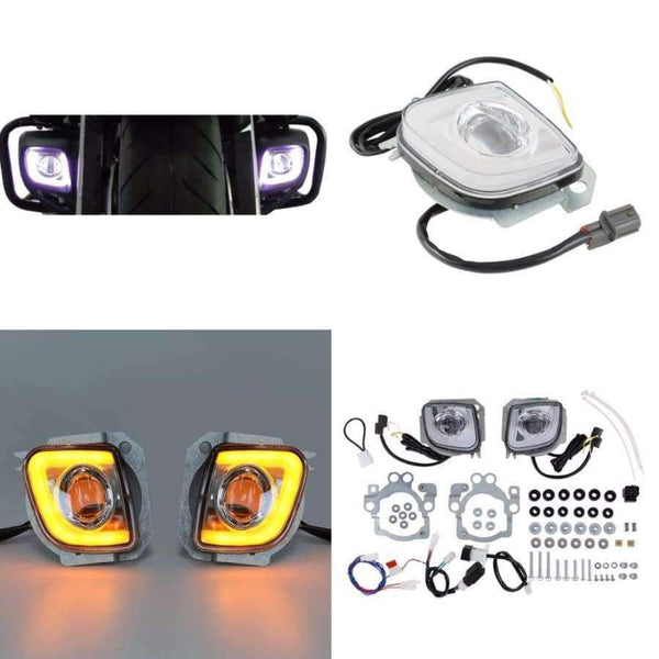 Planet Gates Motorcycle Motorbike LED Turn Signal Driving Fog Light For Honda Goldwing GL1800 12-17 F6B Valkyrie GL18RFL 2012-2016 13 14 15