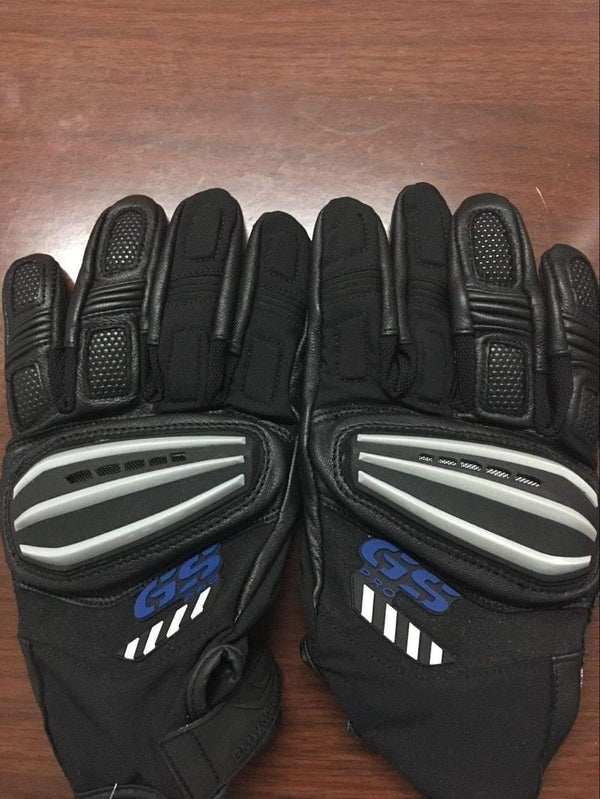 Planet Gates Motorcycle Rally GS Gloves FOR BMW GS1200 GS Cycling Orange Blue Leather Gloves