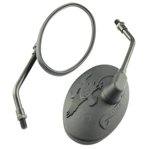 Planet Gates Motorcycle rearview mirror 10mm side mirror for Kawasaki EL250 EN400 EN450 EN500 VN250 VN400 Vulcan Classic VN750 VN800