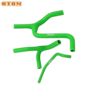 Planet Gates Motorcycle Silicone Radiator Coolant Hose Kit For KAWASAKI KXF KX250F KX450F 2007 2008 2009 2010 2015 2019 GREEN