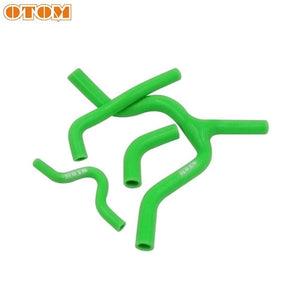 Planet Gates Motorcycle Silicone Radiator Coolant Hose Kit For KAWASAKI KXF KX250F KX450F 2007 2008 2009 2010 2015 2019 GREEN