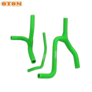 Planet Gates Motorcycle Silicone Radiator Coolant Hose Kit For KAWASAKI KXF KX250F KX450F 2007 2008 2009 2010 2015 2019 GREEN