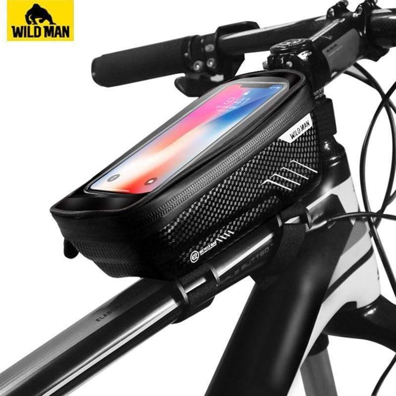 Planet Gates Mountain Bike Bag Rainproof Waterproof Mtb Front Bag 6.2inch Mobile Phone Case Bicycle Top Tube Bag Cycling Accessories