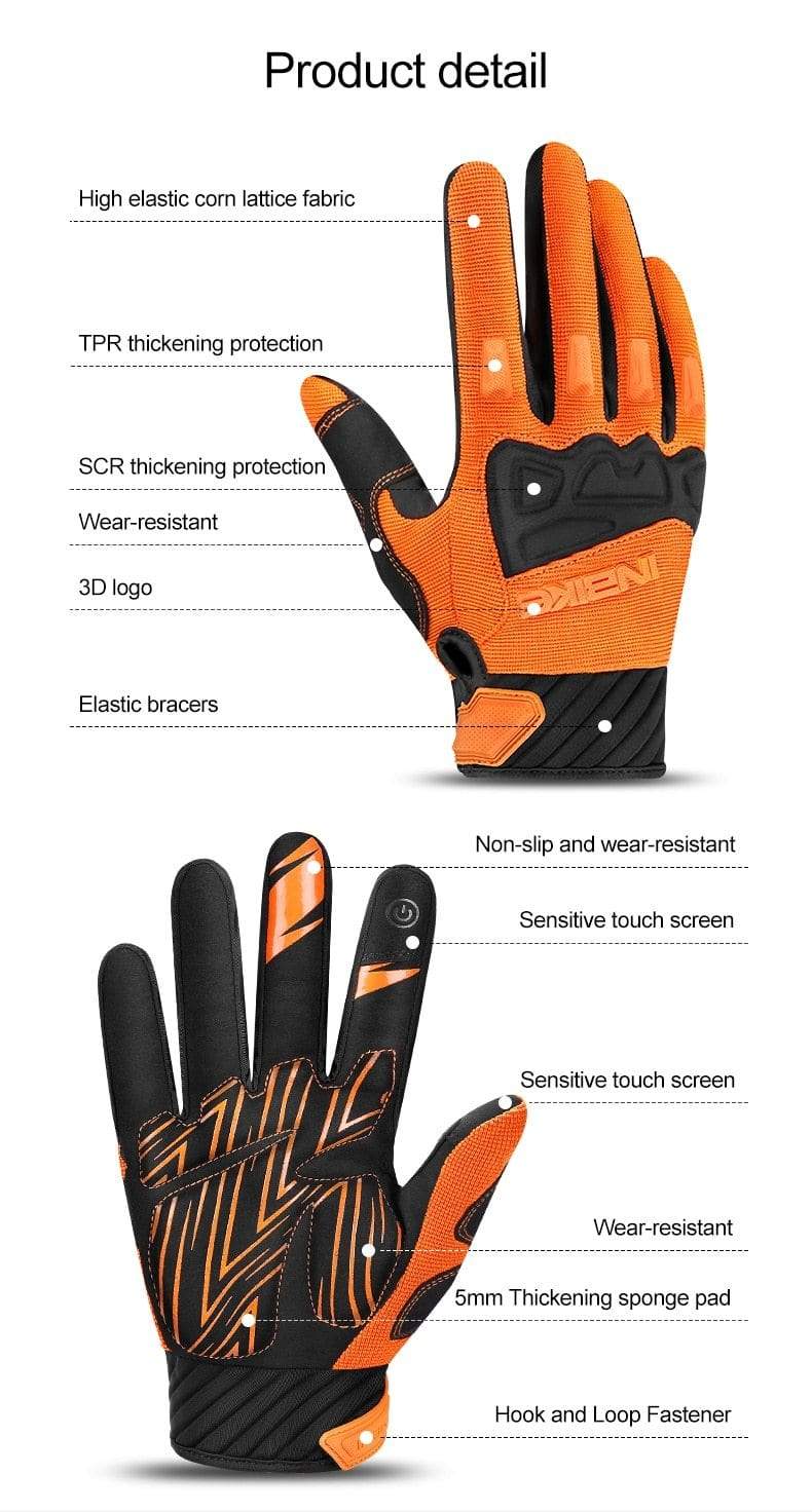 Planet Gates Mountain Bike Gloves Autumn Winter Touch Screen Men Women MTB Bicycle Cycling Gloves Full Finger Shockproof Sport Gloves