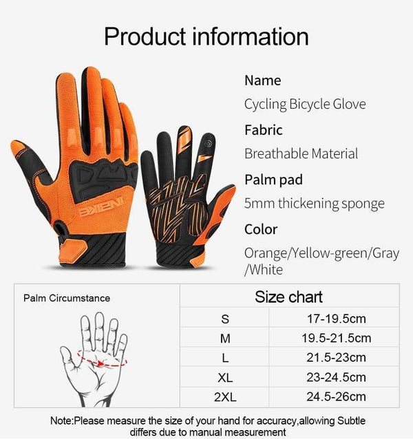 Planet Gates Mountain Bike Gloves Autumn Winter Touch Screen Men Women MTB Bicycle Cycling Gloves Full Finger Shockproof Sport Gloves