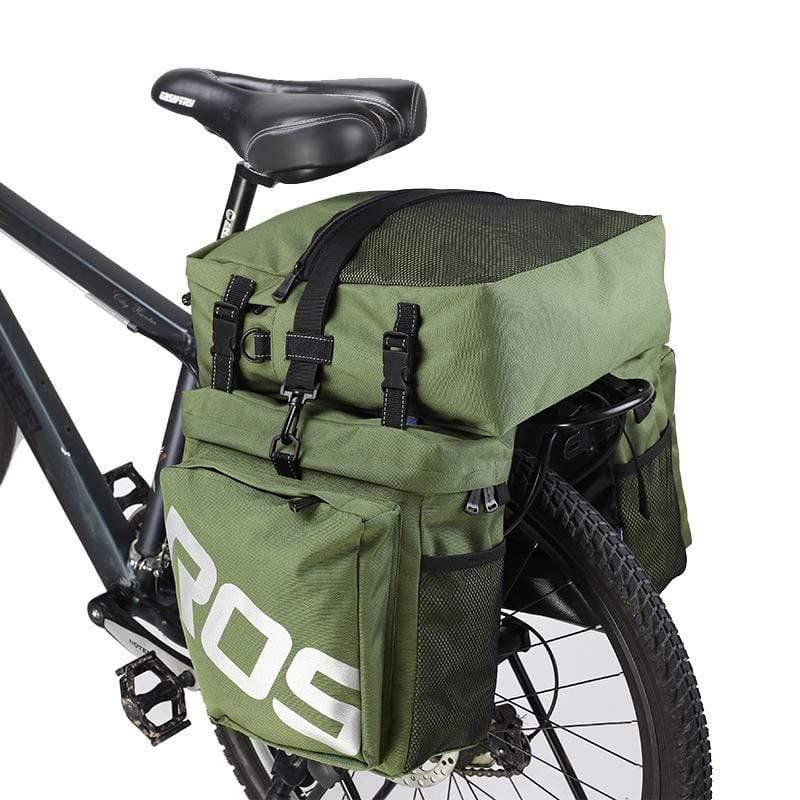 Planet Gates Mountain Road Bicycle Bike 3 in 1 Trunk Bags Cycling Double Side Rear Rack Tail Seat Pannier Pack Luggage Carrier