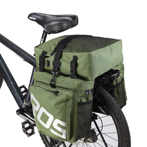 Planet Gates Mountain Road Bicycle Bike 3 in 1 Trunk Bags Cycling Double Side Rear Rack Tail Seat Pannier Pack Luggage Carrier