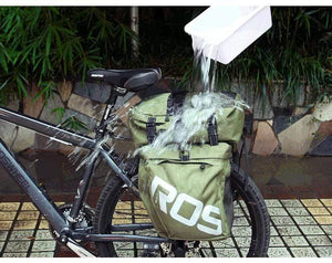 Planet Gates Mountain Road Bicycle Bike 3 in 1 Trunk Bags Cycling Double Side Rear Rack Tail Seat Pannier Pack Luggage Carrier
