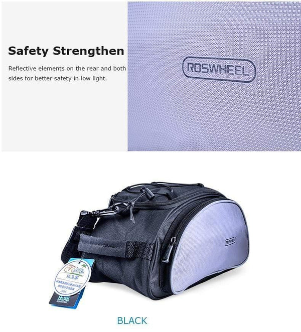 Planet Gates Mountain Road Bike Bicycle Cycling Rear Seat Rack Trunk Bag Pack Pannier Carrier Shoulder Bag Handbag 13L