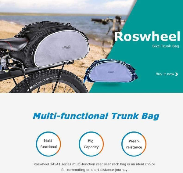 Planet Gates Mountain Road Bike Bicycle Cycling Rear Seat Rack Trunk Bag Pack Pannier Carrier Shoulder Bag Handbag 13L