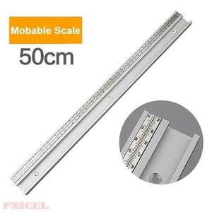 Planet Gates Movable 500mm 45 Type T Track With Scale Aluminium Alloy T-tracks Slot Miter Track 300-800mm DIY Table Saw Workbench Woodworking Tools