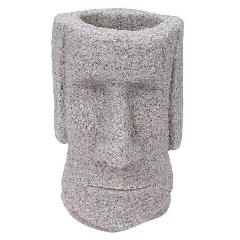 Planet Gates Moya Stone Pen Holder 3D Stone Portrait Resin Pencil Container Desk Organizer School Stationery Office Accessories