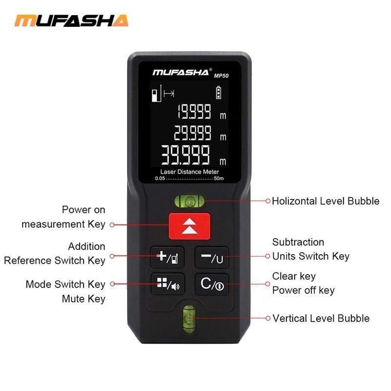 MP Series 50M 70M 100M Laser Rangefinder Laser Rangefinder Distance Meter Laser Digital Electronic Tape Measures