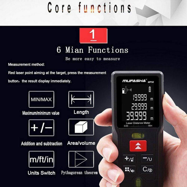MP Series 50M 70M 100M Laser Rangefinder Laser Rangefinder Distance Meter Laser Digital Electronic Tape Measures