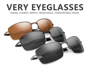 Planet Gates MPTYJ049 BLACK / PHOTO COLOR Brand Designer Driving Polarized Sunglasses Men Rectangle Metal Sun Glasses Eyewear Accessories