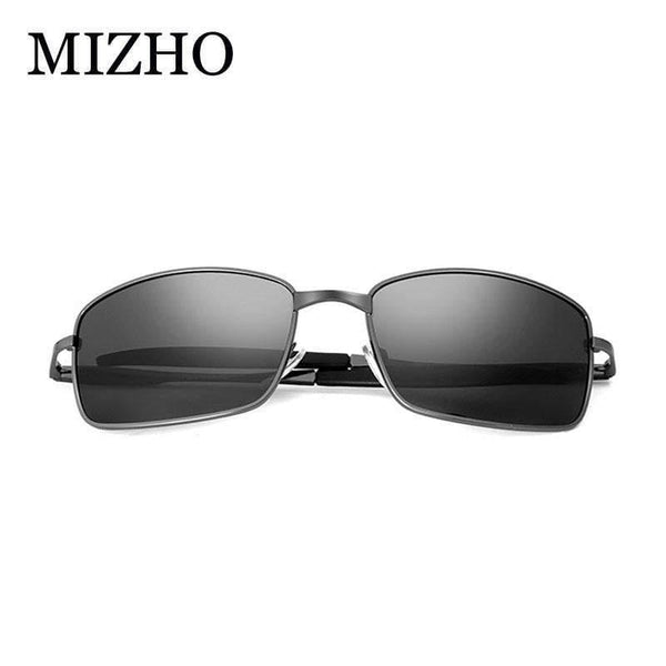 Planet Gates MPTYJ049 BLACK / PHOTO COLOR Brand Designer Driving Polarized Sunglasses Men Rectangle Metal Sun Glasses Eyewear Accessories