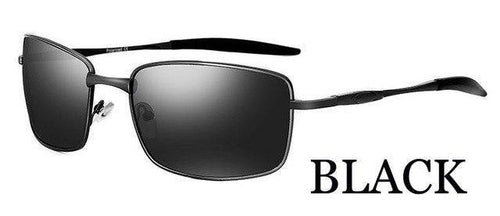 Planet Gates MPTYJ049 BLACK / PHOTO COLOR Brand Designer Driving Polarized Sunglasses Men Rectangle Metal Sun Glasses Eyewear Accessories